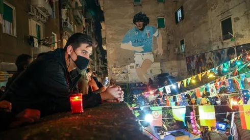 Napoli pays tribute to Maradona, 'captain of the angels'