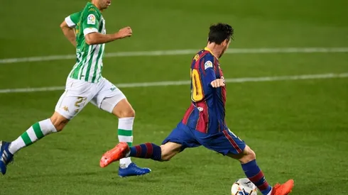 Super-sub Messi scores twice to lead Barca to Betis win