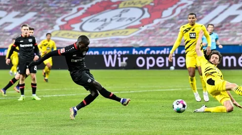 Diaby shines to down Dortmund and send Leverkusen second