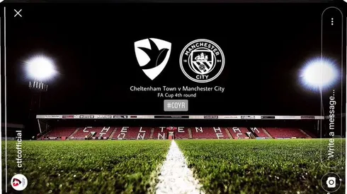 Cheltenham vs. Man City on US TV: Jan. 23, 2021