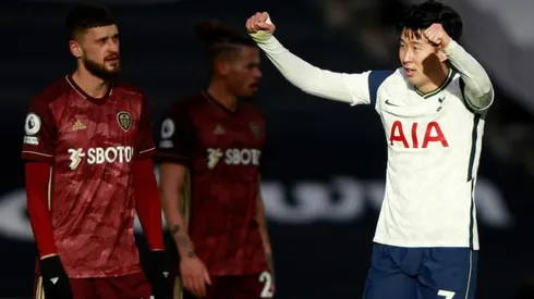 Son bags 100th Spurs goal as Leeds crumble
