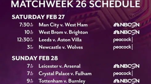 EPL Commentators on NBC Sports: Feb. 26, 2021