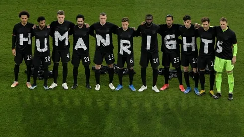 Germany players in 'Human Rights' message ahead of World Cup qualifier