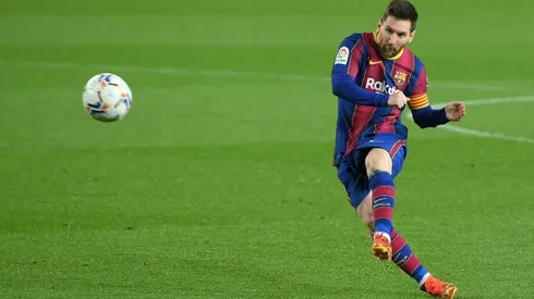 Messi celebrates levelling Xavi record with double against Huesca