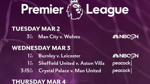 EPL commentator assignments on NBC Sports: March 2, 2021
