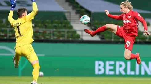 Forsberg fires Leipzig into German Cup final