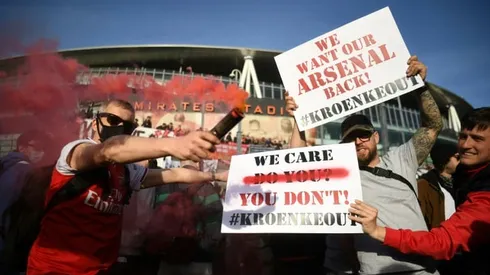 Kroenke group says Arsenal 'not for sale' despite fan protests
