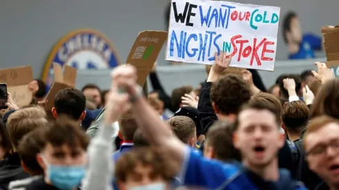 Fans take Super League protests to Stamford Bridge