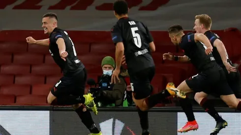 Last-gasp Slavia leave Arsenal's Europa League hopes in balance