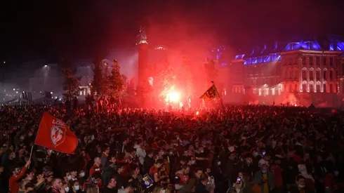 Police arrest seven in Lille title celebrations