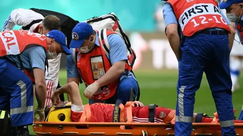 Russia's Fernandes avoids spinal injury after Euro 2020 fall
