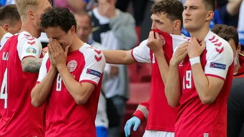 Spectators feared the worst, then chants of 'Eriksen' rang out