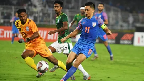 India's Chhetri passes Messi in international goals