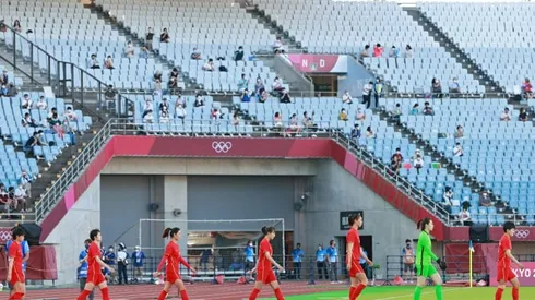 Here to cheer: lucky few allowed for Olympic football