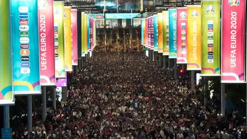 Questions over policing and W.Cup bid after violent Wembley scenes
