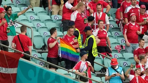 UEFA investigating confiscation of rainbow flag in Baku