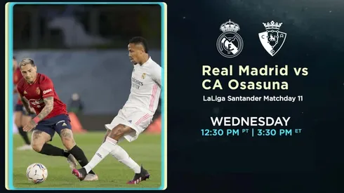 Real Madrid vs. Osasuna on TV: Oct. 27, 2021