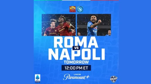 Where to find Roma vs. Napoli on TV and streaming