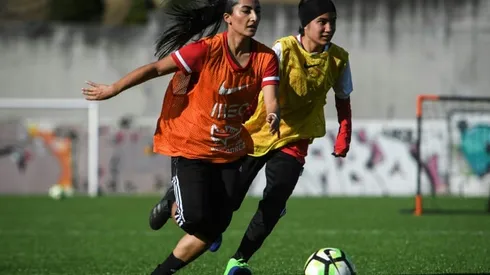 Afghan women footballers train again