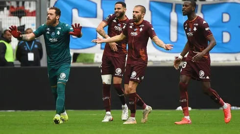 Marseille held by 10-men Metz in Ligue 1