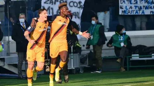 Abraham brace gives Roma thumping win at Atalanta