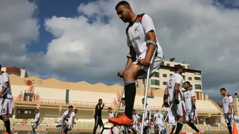 Palestinians launch national football team for amputees