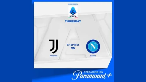 Where to find Juventus vs. Napoli on US TV