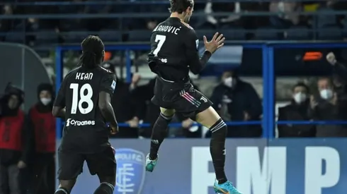 Vlahovic double gives Juventus hope of unlikely title charge