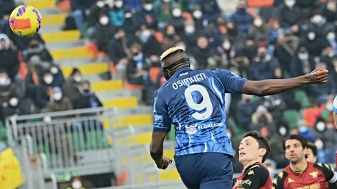 Osimhen fires Napoli into heart of three-way Serie A title tussle
