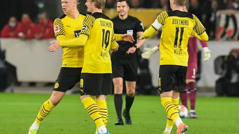 Brandt strikes twice as Dortmund earn injury-hit win at Stuttgart