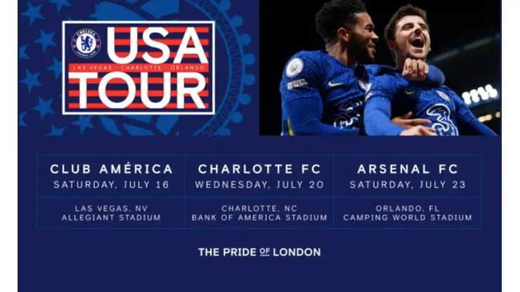 Chelsea tickets on sale for U.S. friendlies