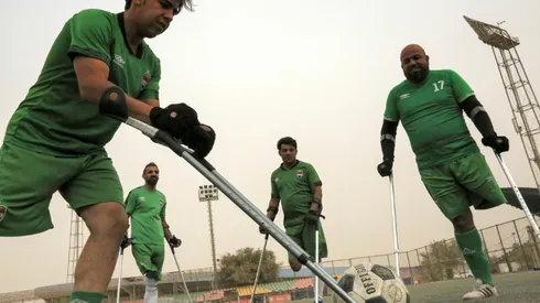 For Iraqi amputees football team, healing is the goal
