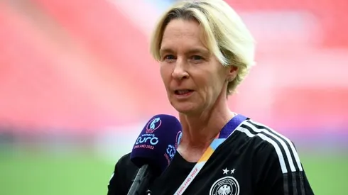 Pressure on England for women's Euro final, says German boss Voss-Tecklenburg