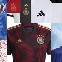 World Cup kits for Argentina, Germany, Mexico, Spain and Japan
