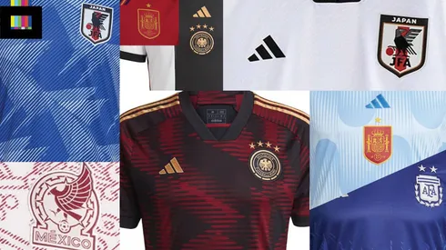 World Cup kits for Argentina, Germany, Mexico, Spain and Japan