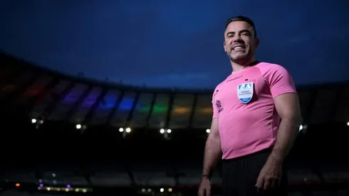 Removing 'camouflage,' Brazil football referee comes out