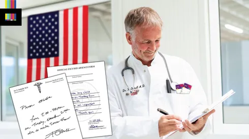 USA vs Iran sick notes for soccer fans