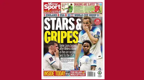 Newspaper headlines after US-England draw: "Stars and Gripes"