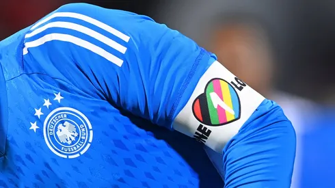 Germany claims 'extreme blackmail' forced armbands change