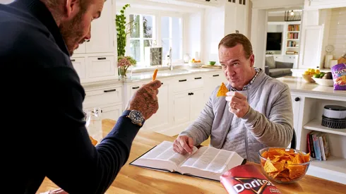 David Beckham and Peyton Manning star in World Cup ad