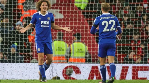 Wout Faes scores two bizarre own goals in Liverpool win