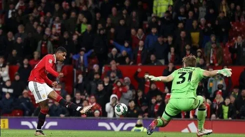 Rashford on fire as United reaches Carabao Cup semifinal
