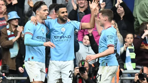 Riyad Mahrez hat-trick helps Man City seal FA Cup Final spot