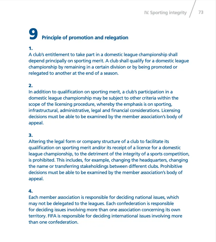 FIFA Article 9