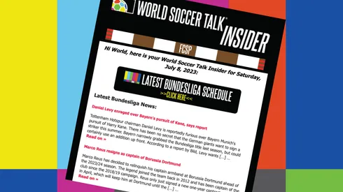 Get World Soccer Talk Insider, the soccer email newsletter
