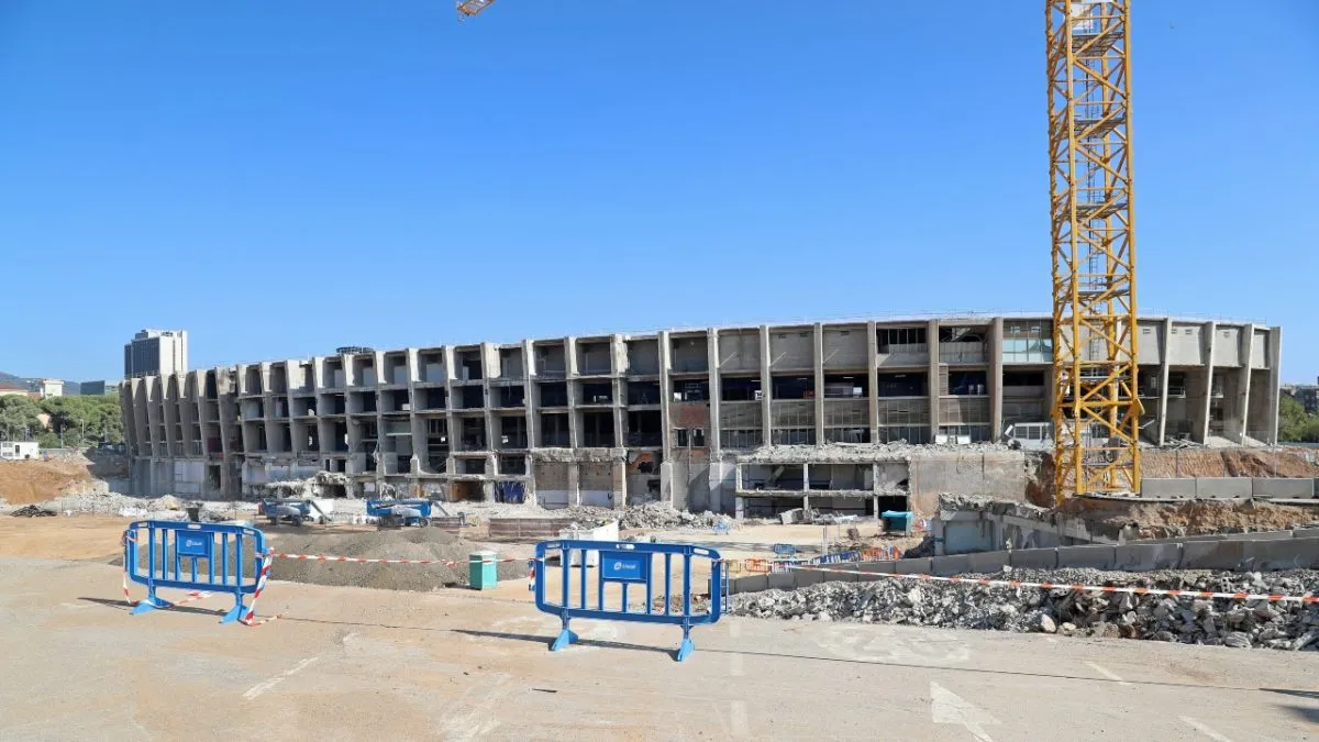 Construction on Camp Nou will last years as Barcelona completely revamps the entire stadium.