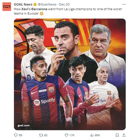 Frustration with Barcelona performances is building