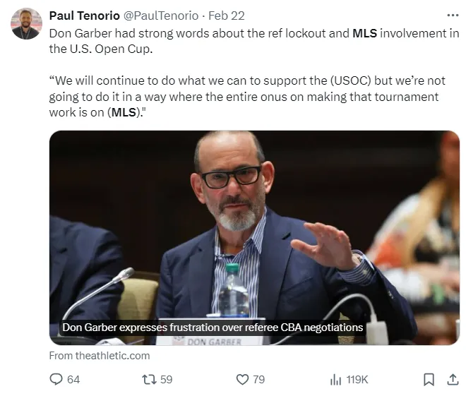 The referee lockout is causing considerable challenges to the U.S Open Cup