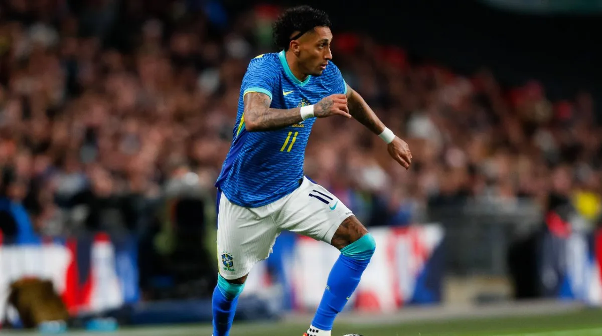 Raphinha was on international duty this week