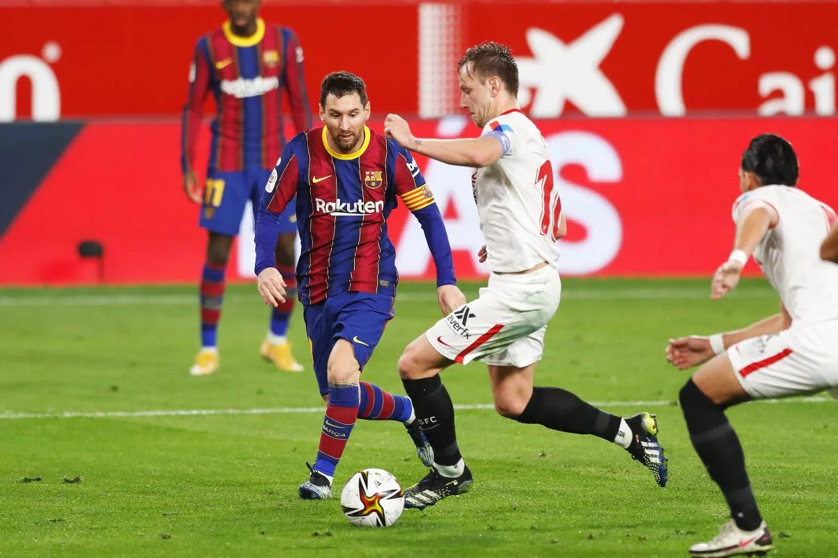 Rakitic and Messi were rivals more often than they were teammates